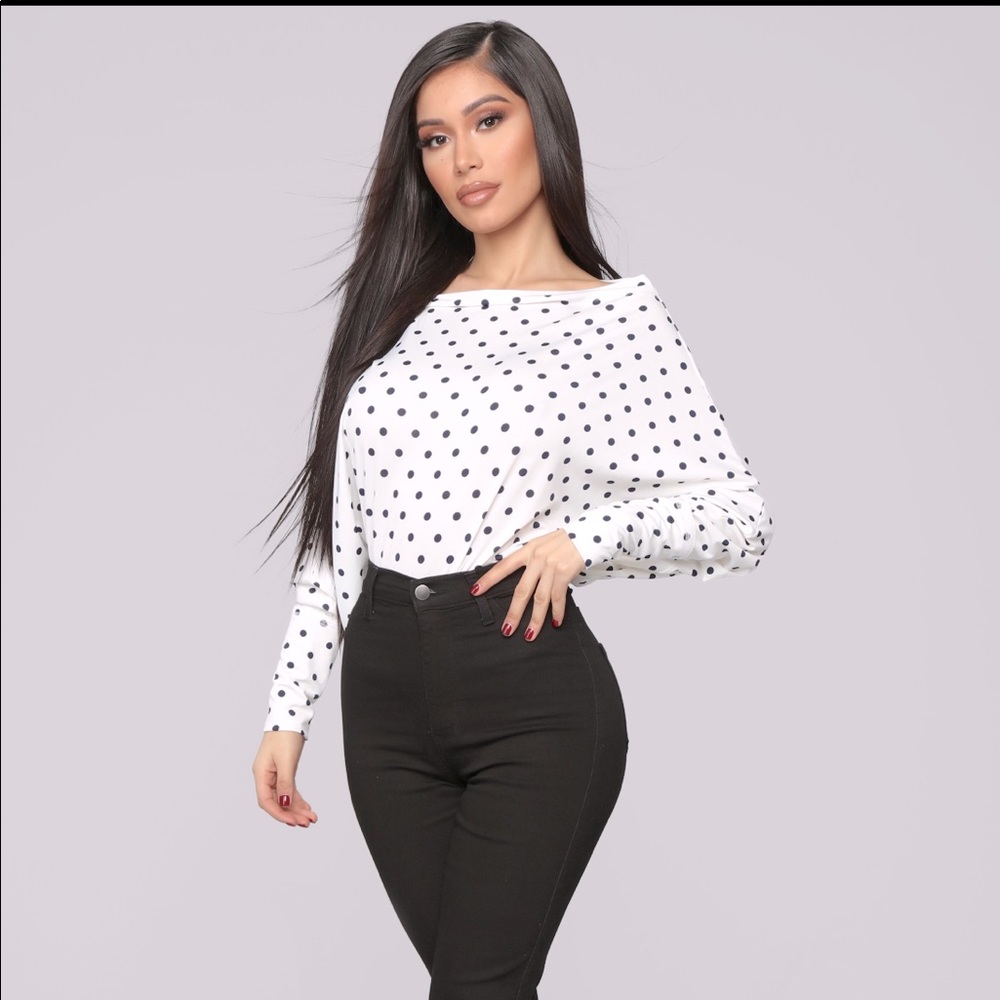 Fashion Nova polka dot top